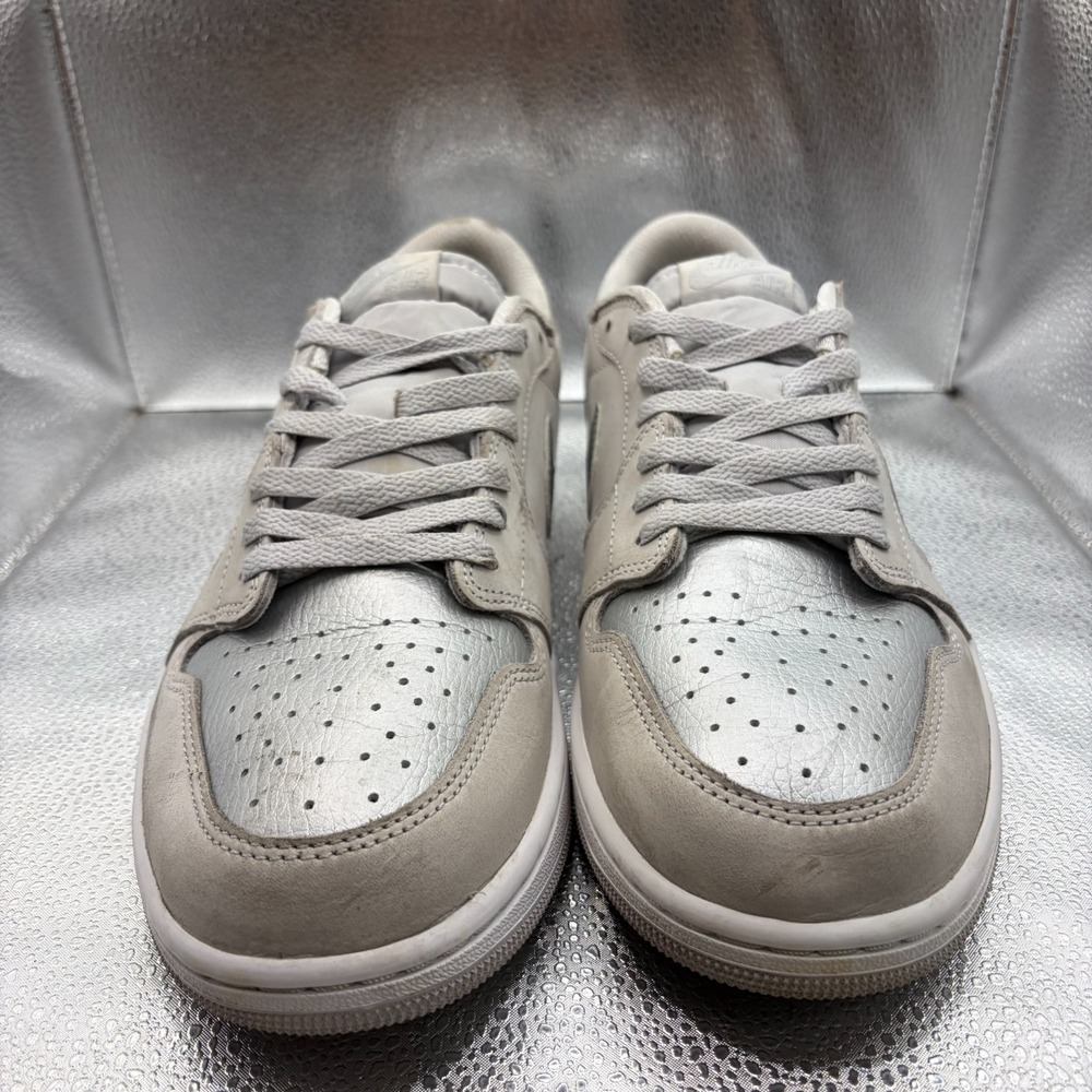 Size 11 Nike Air Jordan 1 Retro Low OG Neutral Gray Silver Mens Shoes CZ0790-002 - Picture 3 of 12